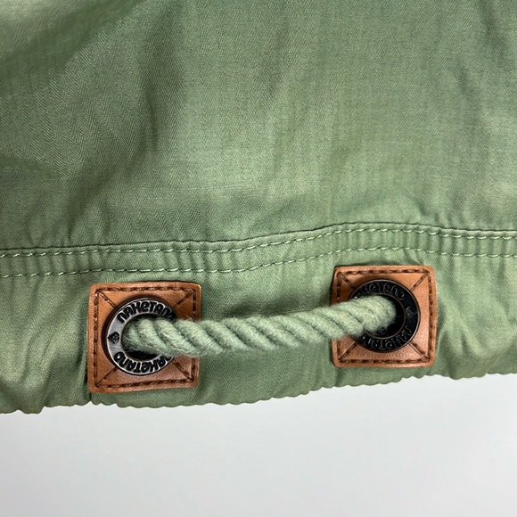 Naketano Brave New World Jacket Green Hooded Utility Parka Womens Size Large - Picture 11 of 14